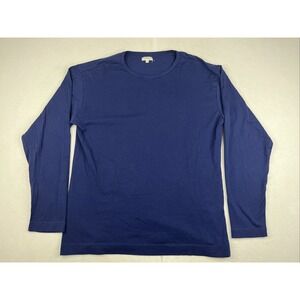 Knickerbocker NYC Long Sleeve T-Shirt Navy Blue Cotton Mens L